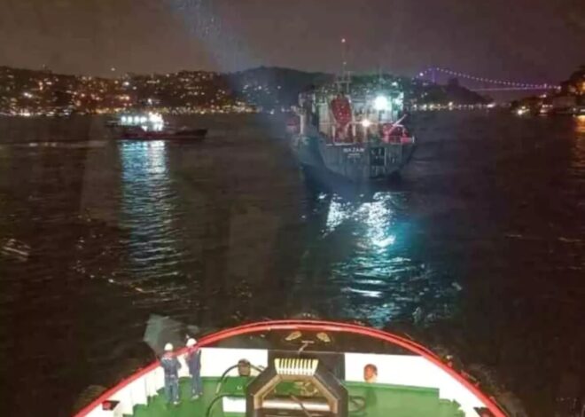 İstanbul Boğazı’nda Tanker Kurtarıldı